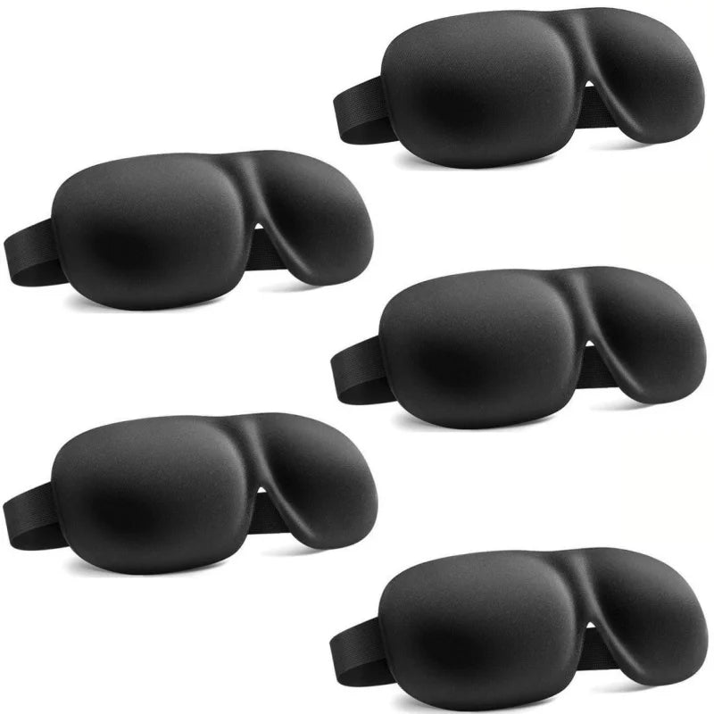 3D Contoured Sleep Mask Unisex Light Blocking Soft Eye Patch Breathable Skin-Friendly Sleeping Eye Mask for Nap Travel Yoga