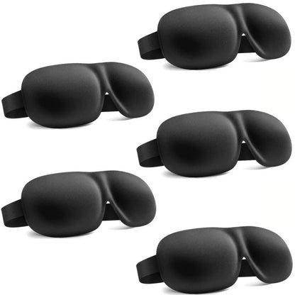 3D Contoured Sleep Mask Unisex Light Blocking Soft Eye Patch Breathable Skin-Friendly Sleeping Eye Mask for Nap Travel Yoga