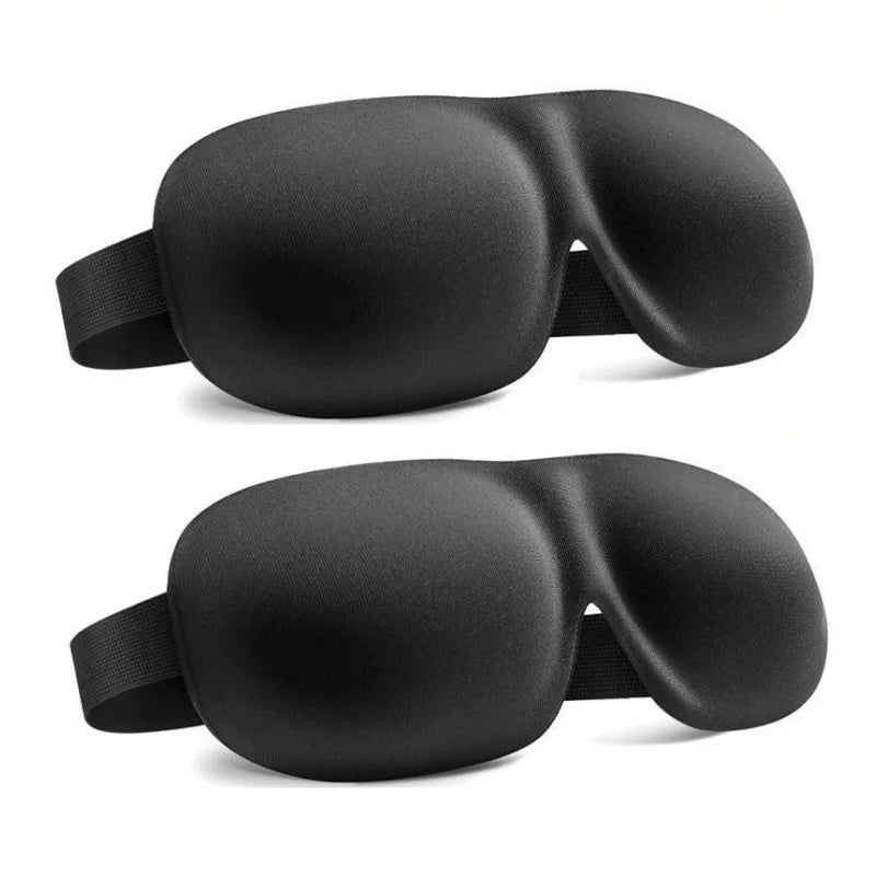 3D Contoured Sleep Mask Unisex Light Blocking Soft Eye Patch Breathable Skin-Friendly Sleeping Eye Mask for Nap Travel Yoga