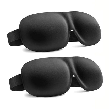 3D Contoured Sleep Mask Unisex Light Blocking Soft Eye Patch Breathable Skin-Friendly Sleeping Eye Mask for Nap Travel Yoga