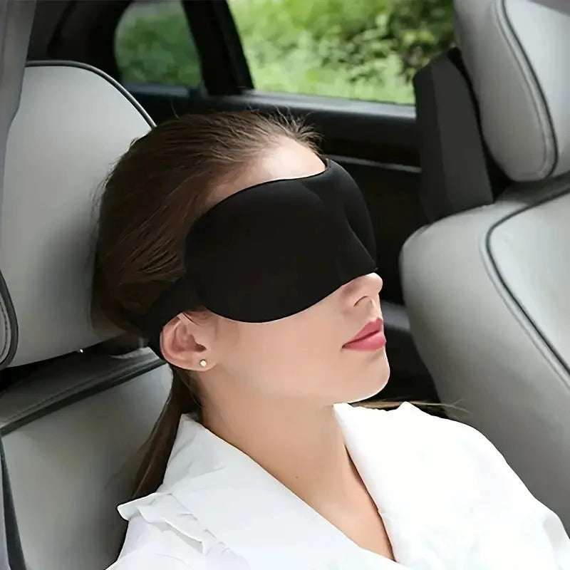 3D Contoured Sleep Mask Unisex Light Blocking Soft Eye Patch Breathable Skin-Friendly Sleeping Eye Mask for Nap Travel Yoga