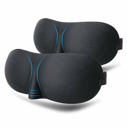 3D Contoured Sleep Mask Unisex Light Blocking Soft Eye Patch Breathable Skin-Friendly Sleeping Eye Mask for Nap Travel Yoga